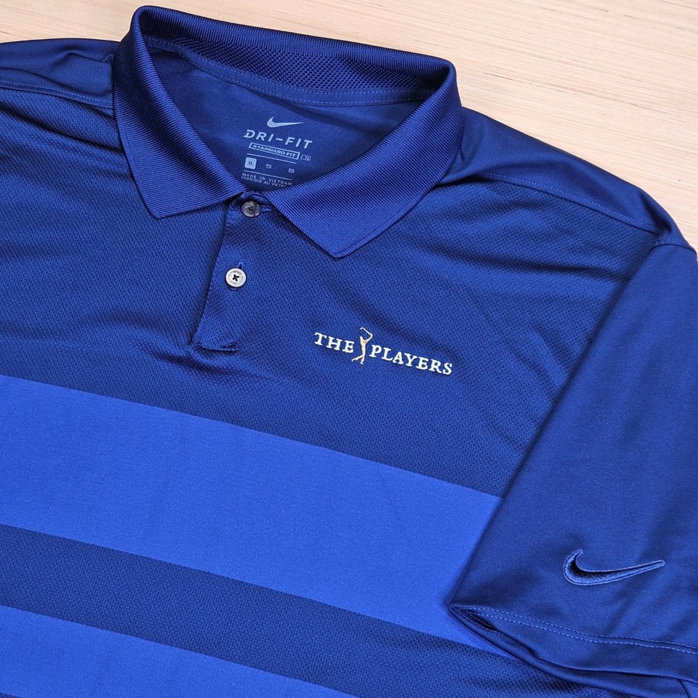 The Players Championship Nike Polo Shirt Mens XL Golf Blue Dri-Fit CI7903-492